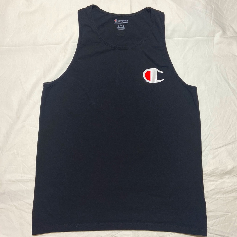 Champion Racerback Tank Top. Large. Black. No Fading. No Flaws.